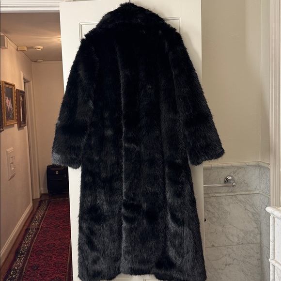 GAP Faux Fur Long Coat - Picture 9 of 13